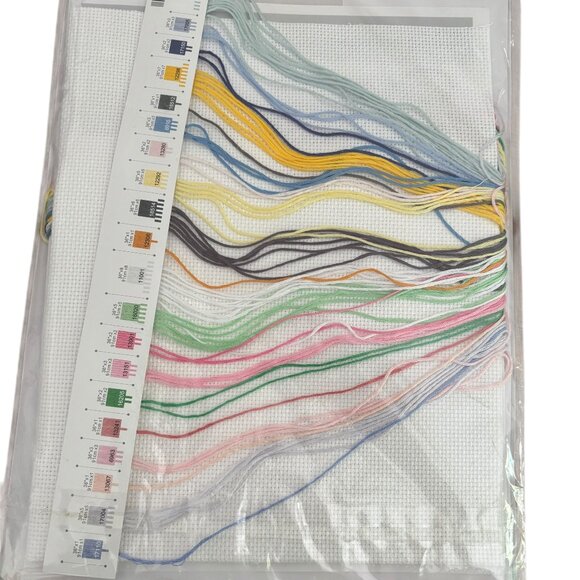 DIMENSIONS Counted Cross Stitch Kit Baby Birth Record Toy Shelf New Orig Package - Picture 4 of 4